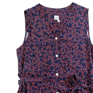 GAP Sleeveless Cherry Shirt Dress